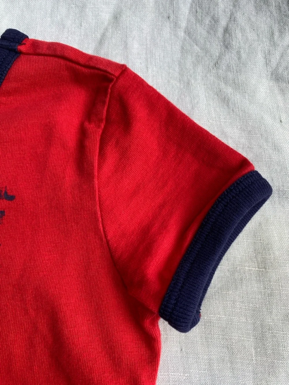 Ralph Lauren American red navy American flag short sleeve t-shirt